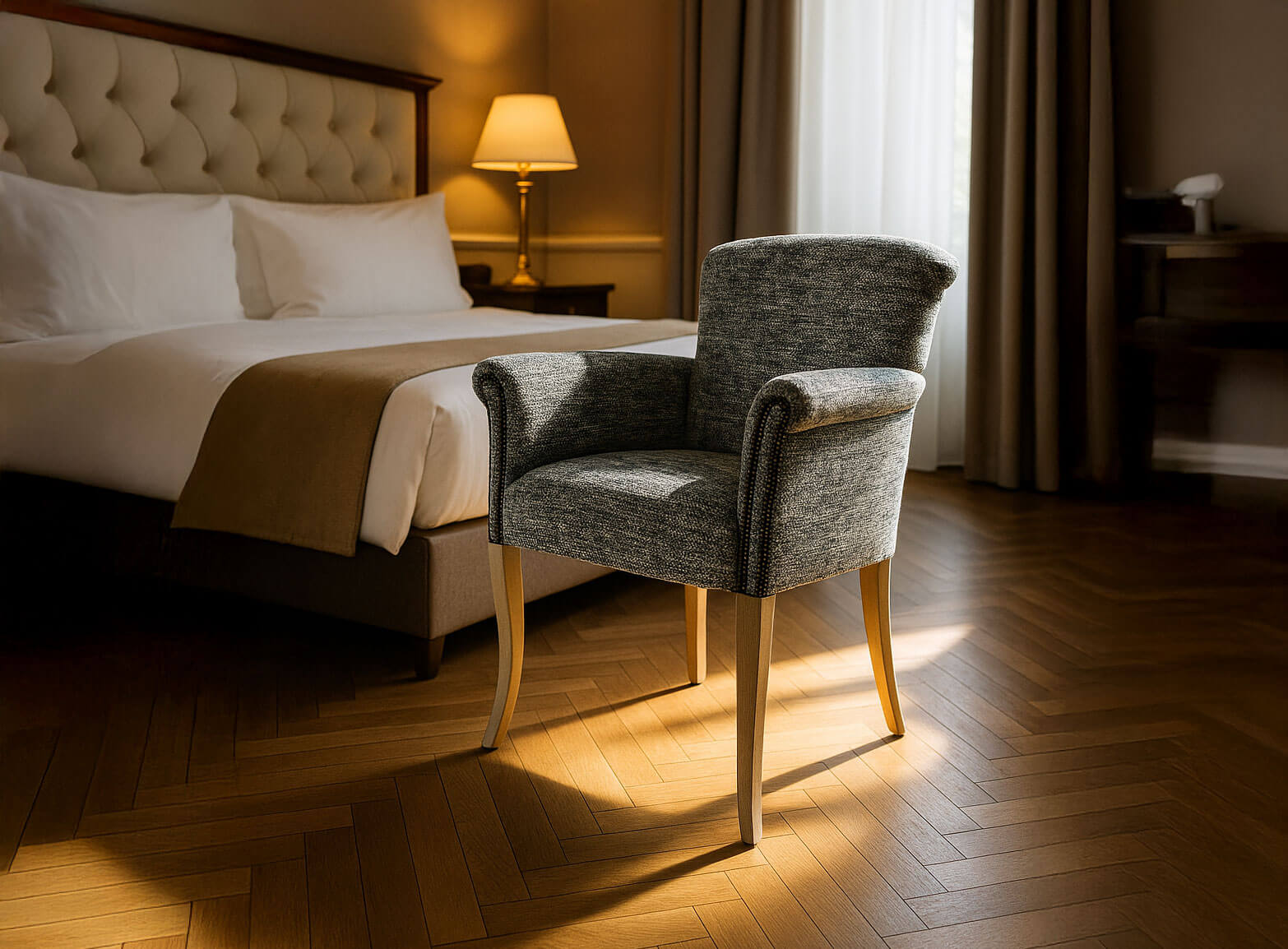 Cafissi 1948 - Natural wood armchair
