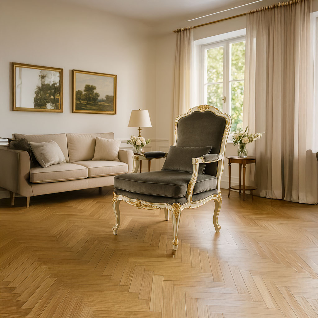 Cafissi 1948 - Solid wood carved armchair